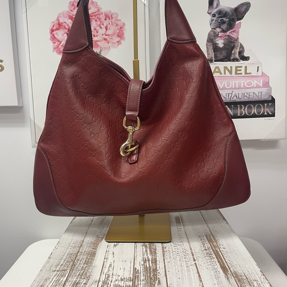 ❌SOLD❌Gucci Burgundy Leather Hobo